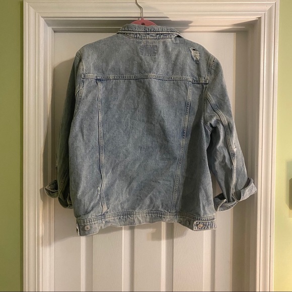 Distressed Jeans Jacket - Picture 2 of 3